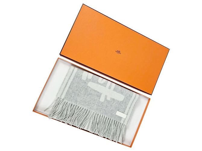 Hermès Sciarpa in cashmere Petite Casaque Lettres Equestres - vista 15