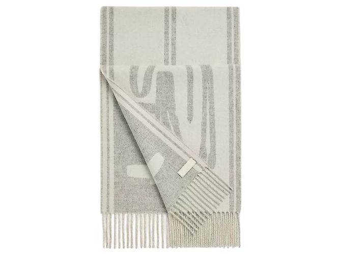 Hermès Sciarpa in cashmere Petite Casaque Lettres Equestres - vista 2