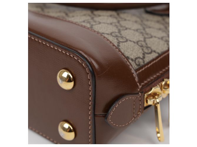 Gucci Borsa piccola con manico Horsebit marrone - vista 11