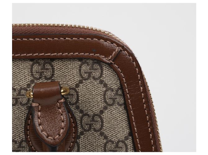 Gucci Borsa piccola con manico Horsebit marrone - vista 12