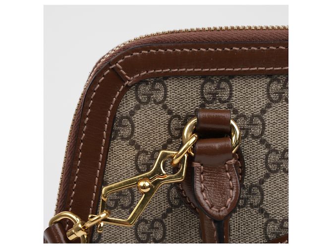 Gucci Borsa piccola con manico Horsebit marrone - vista 15