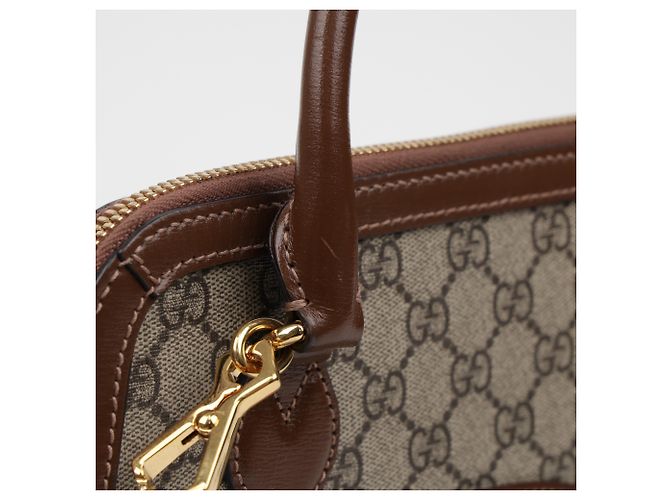 Gucci Borsa piccola con manico Horsebit marrone - vista 16