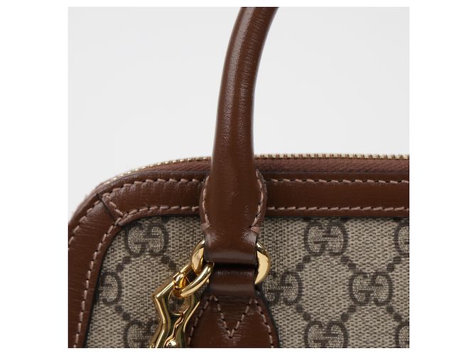 Gucci Borsa piccola con manico Horsebit marrone - vista 18