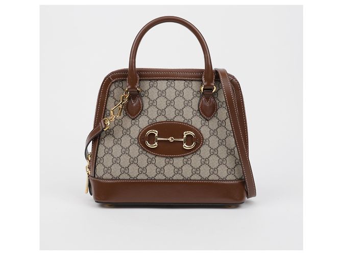Gucci Borsa piccola con manico Horsebit marrone - vista 2