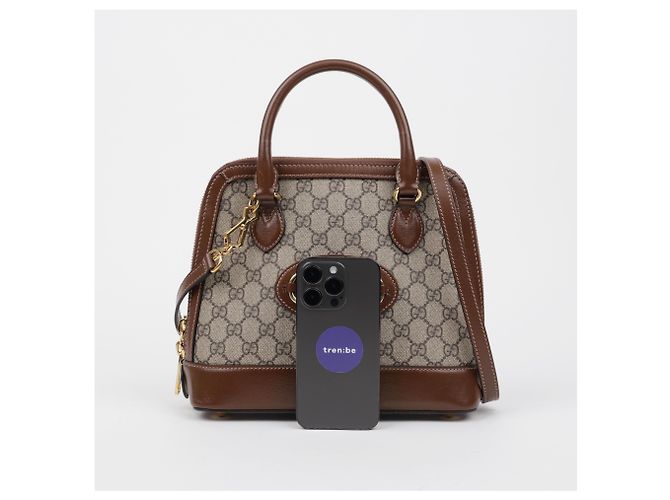 Gucci Borsa piccola con manico Horsebit marrone - vista 21
