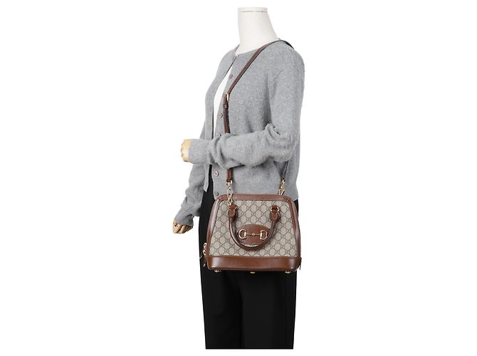 Gucci Borsa piccola con manico Horsebit marrone - vista 26