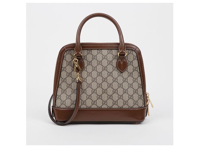 Gucci Borsa piccola con manico Horsebit marrone - vista 4
