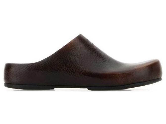 Mule Miu Miu in pelle marrone - vista 2