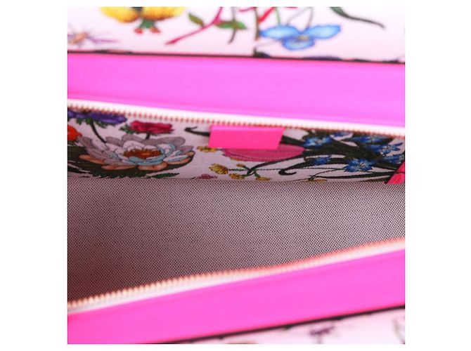 Gucci Borsa Tote e a Tracolla Media con Stampa Floreale - vista 12