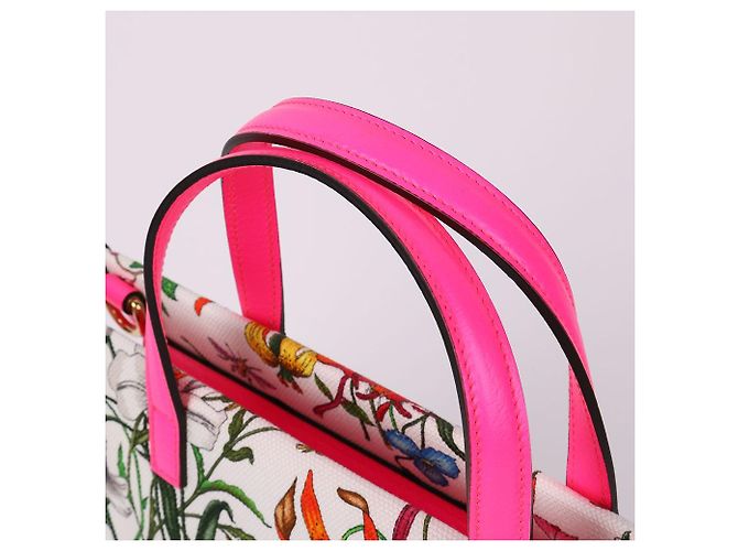Gucci Borsa Tote e a Tracolla Media con Stampa Floreale - vista 6