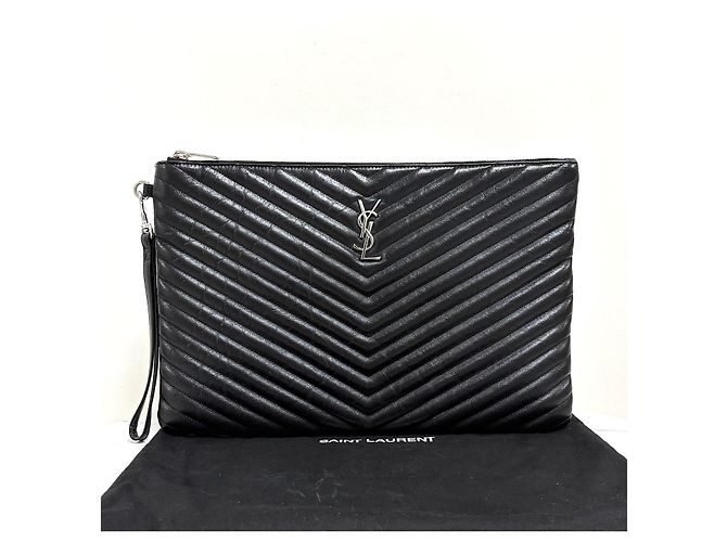 Autre Marque Clutch Monogram Matelassé Black - vista 2