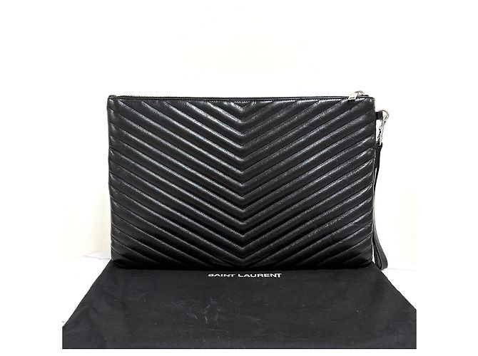Autre Marque Clutch Monogram Matelassé Black - vista 4