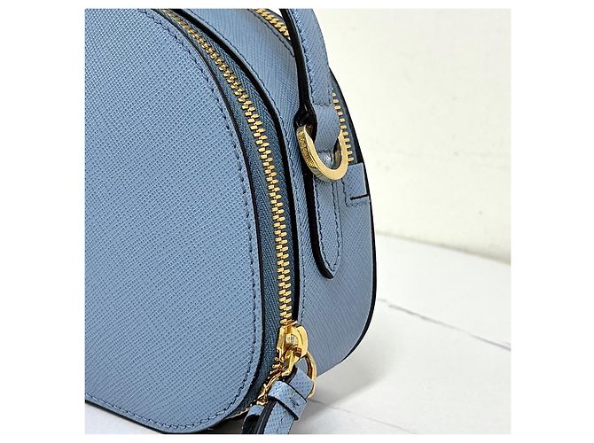 Prada Borsa a tracolla e spalla Odette in pelle Saffiano con logo triangolare - vista 12
