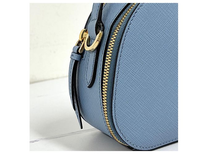 Prada Borsa a tracolla e spalla Odette in pelle Saffiano con logo triangolare - vista 13