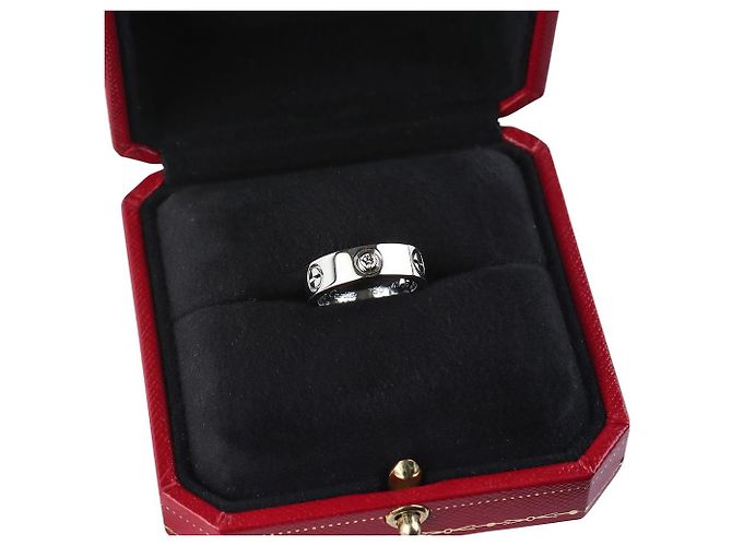 Cartier Classic Love Ring in Weißgold mit Diamanten Größe - Ansicht 5