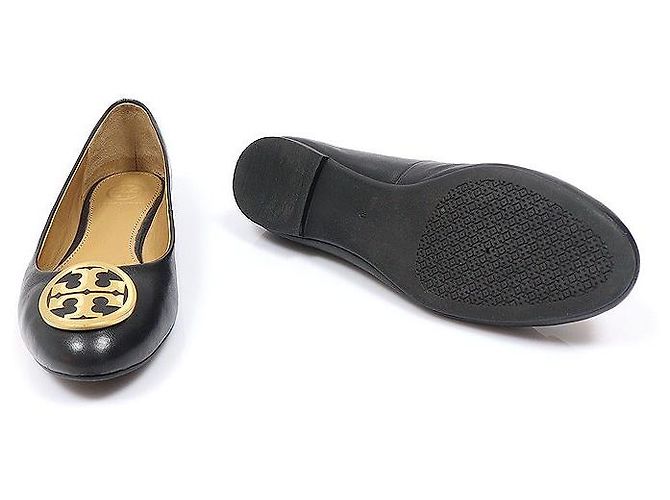 Tory Burch Ballerine in pelle napa nera - vista 5