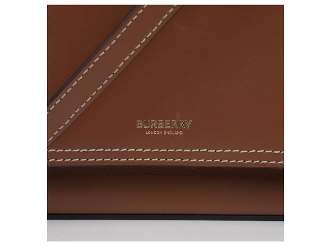 Burberry Mini Leder-Tote-Bag mit Stepptaschen Braun - Ansicht 3