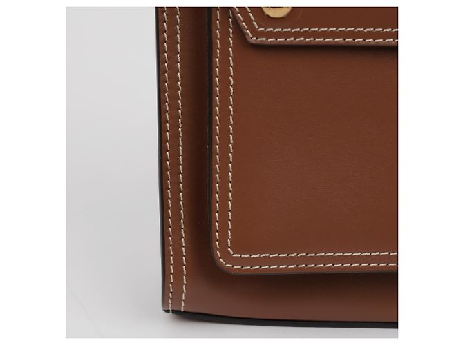Burberry Mini Leder-Tote-Bag mit Stepptaschen Braun - Ansicht 6