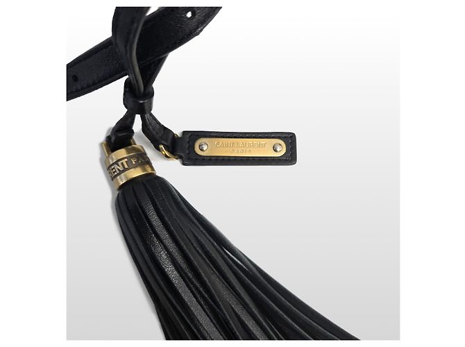 Autre Marque Borsa crossbody matelassé monogram nera con cintura - vista 7