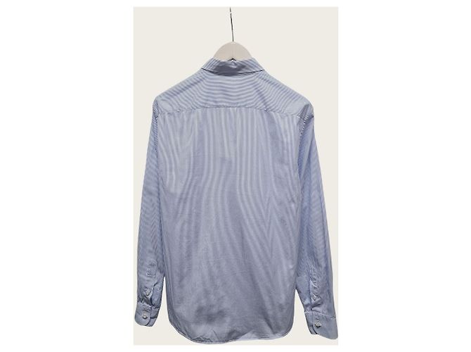 Gucci Camicia ricamata a righe blu da donna - vista 4
