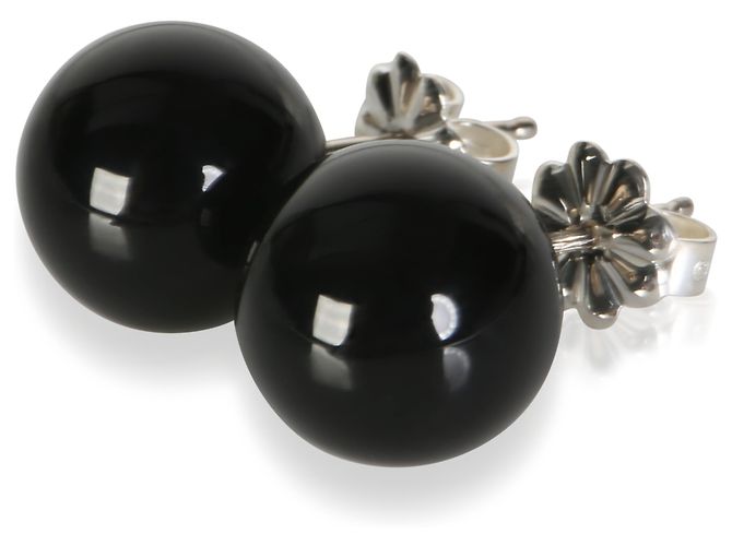 Orecchini Tiffany & Co. in argento sterling e onice - vista 2