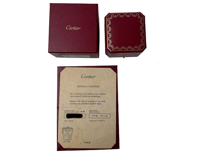 Fede C de Cartier in platino e diamanti - vista 5