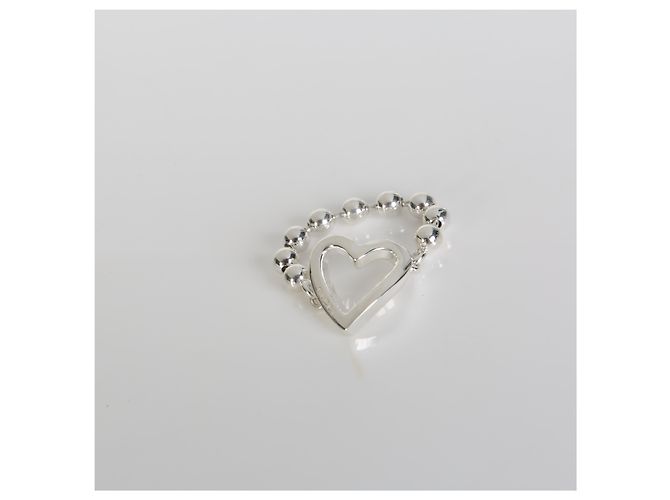 Anello Cuore con Perle in Argento Sterling Gucci - vista 4