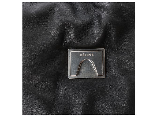 Céline Borsa a mano Celine Pillow in pelle nera - vista 13