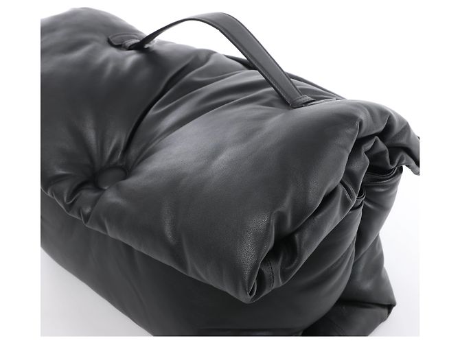 Céline Borsa a mano Celine Pillow in pelle nera - vista 3