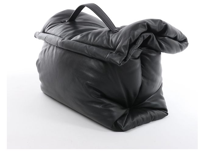 Céline Borsa a mano Celine Pillow in pelle nera - vista 4