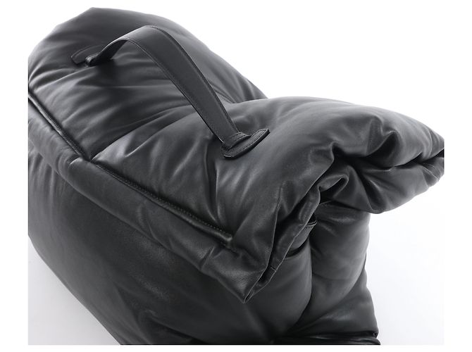Céline Borsa a mano Celine Pillow in pelle nera - vista 5