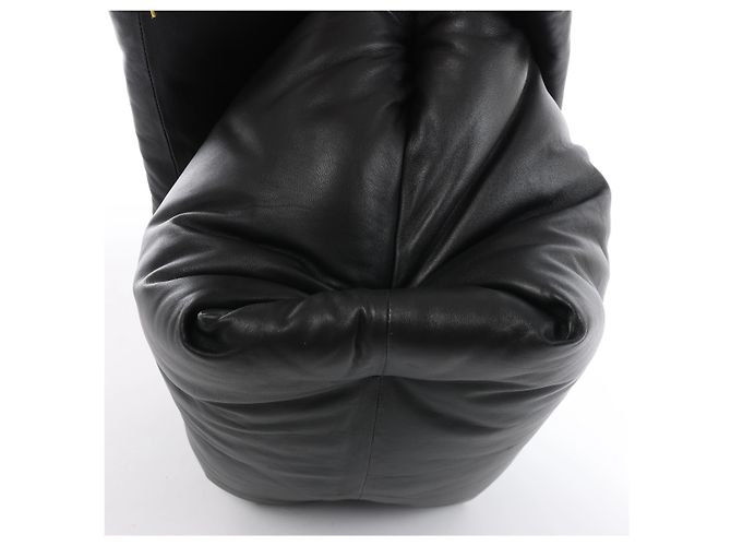 Céline Borsa a mano Celine Pillow in pelle nera - vista 7