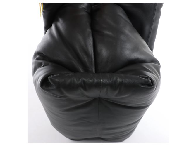 Céline Borsa a mano Celine Pillow in pelle nera - vista 8