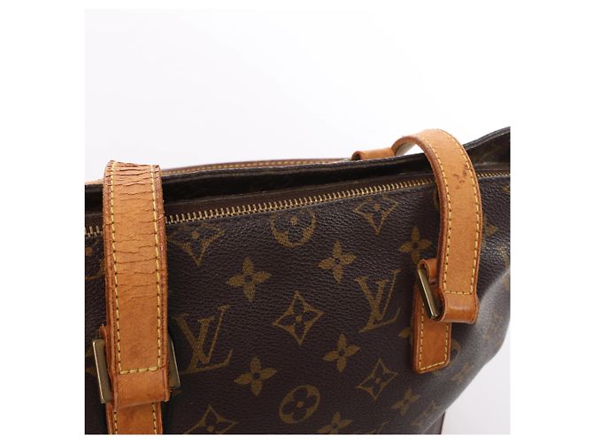 Borsa a tracolla Louis Vuitton Cabas Piano Monogram in marrone M51148 - vista 12