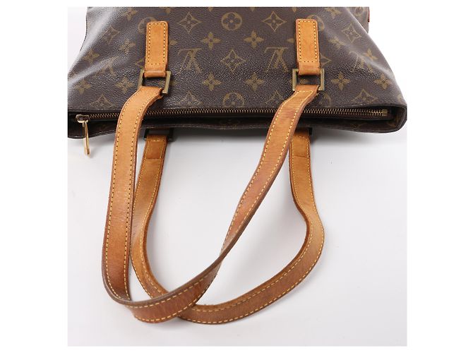 Borsa a tracolla Louis Vuitton Cabas Piano Monogram in marrone M51148 - vista 8
