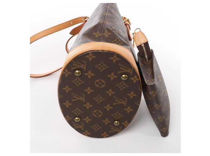 Borsa a spalla Louis Vuitton Bucket PM Monogram in marrone M42238 - vista 8