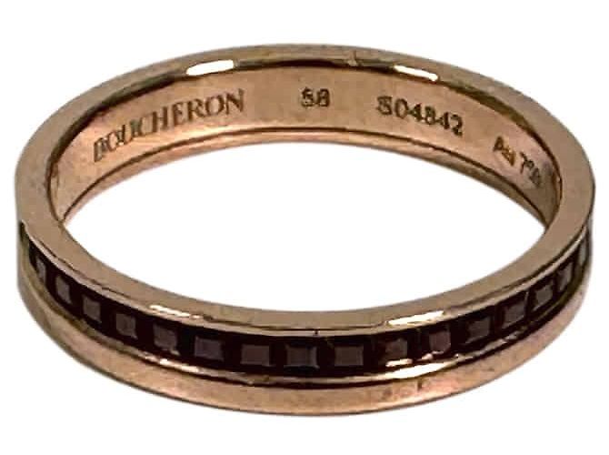 Boucheron Quattro Classic Ehering in Pink Gold Brown - Ansicht 2