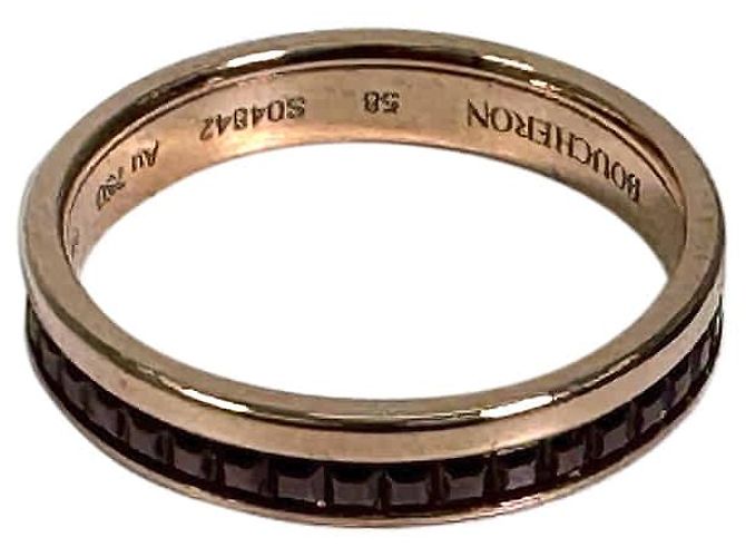 Boucheron Quattro Classic Ehering in Pink Gold Brown - Ansicht 7