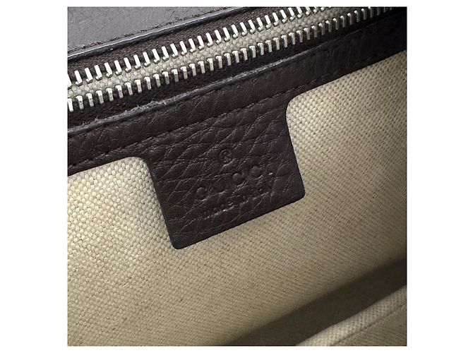 Bamboo Gucci Borsa Tote a spalla con manico in bambù e nappe in jacquard logo GG Marrone - vista 11