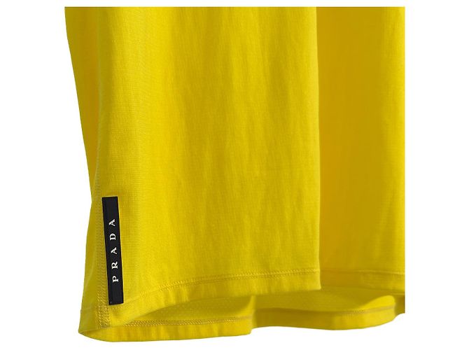 Prada Functional Short Sleeve T-shirt Yellow - view 7