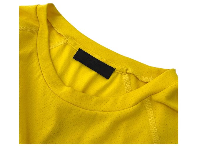 Prada Functional Short Sleeve T-shirt Yellow - view 8