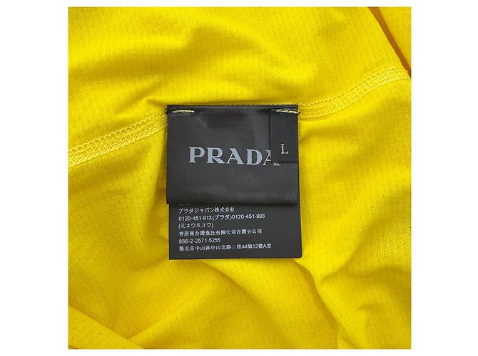 Prada Functional Short Sleeve T-shirt Yellow - view 9