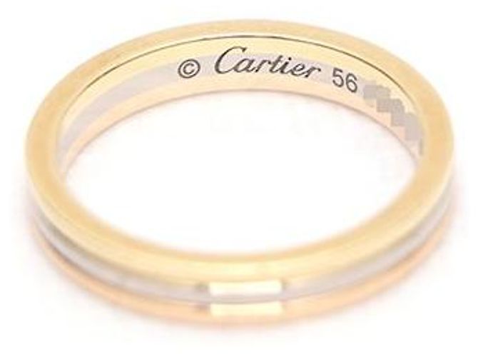 Cartier Anello in oro rosa, bianco e giallo - vista 3