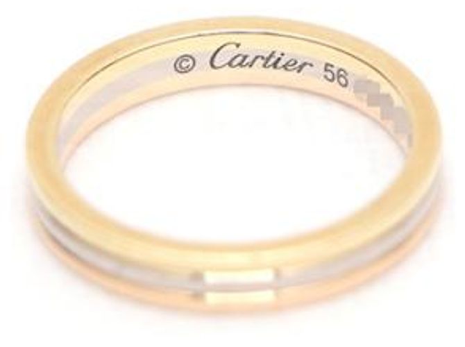 Cartier Anello in oro rosa, bianco e giallo - vista 9