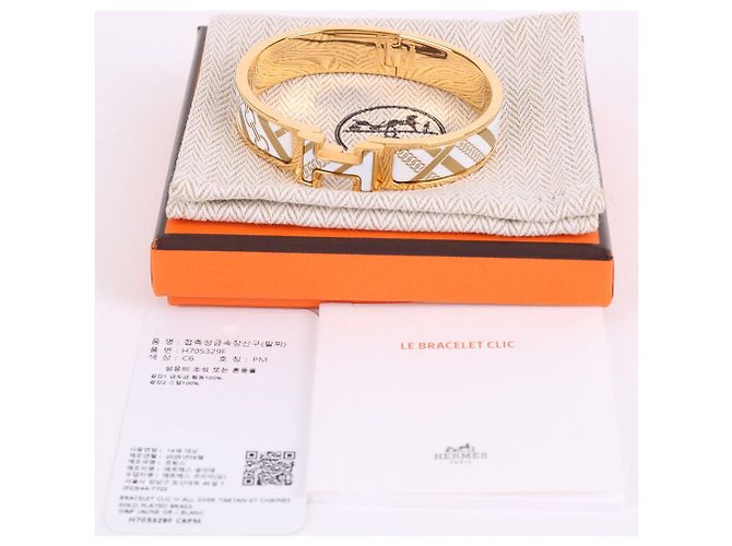 Hermès Bracciale Click PM Gold - vista 9