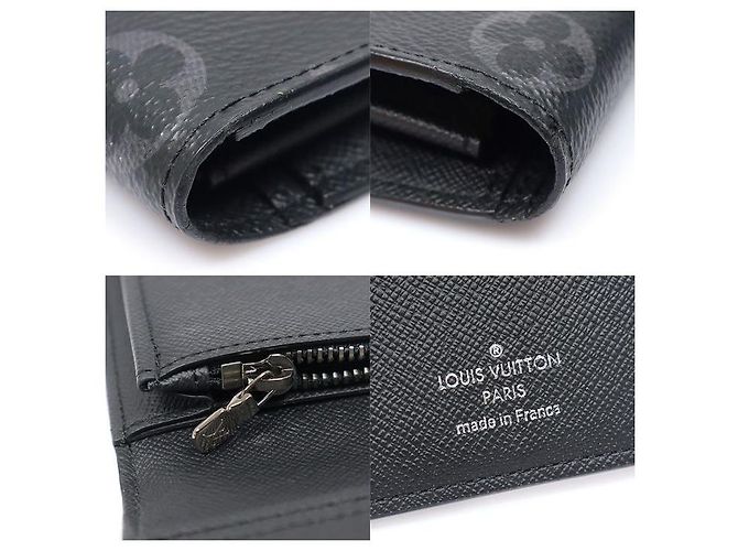 Louis Vuitton Monogram Eclipse Canvas Brazza Wallet - view 7
