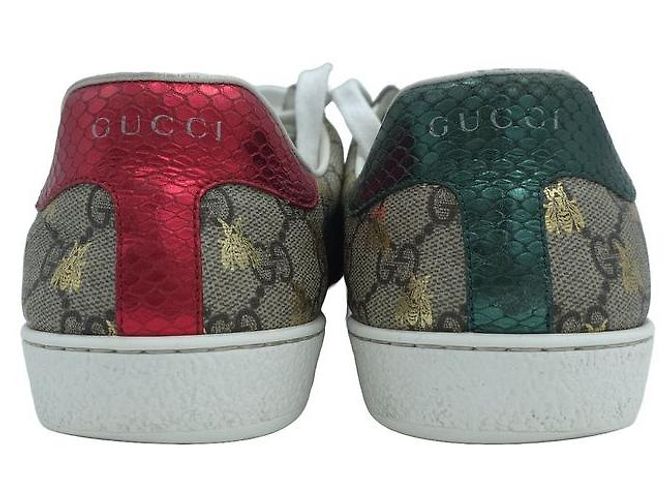 Gucci Sneakers Ace Beige Brown - vista 12