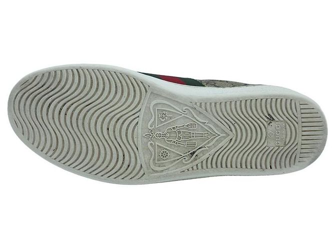 Gucci Sneakers Ace Beige Brown - vista 5
