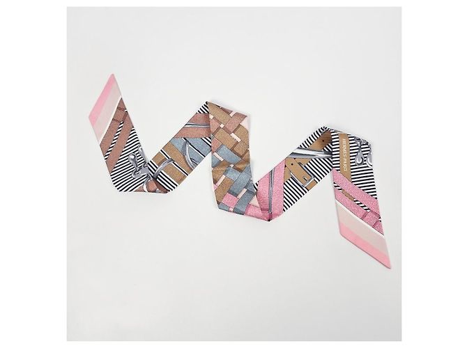 Hermès Mors Jouets Chemise Twilly Silk Women's Scarf - vista 10