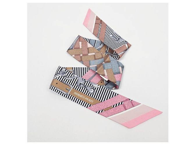 Hermès Mors Jouets Chemise Twilly Silk Women's Scarf - vista 11